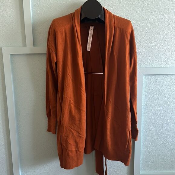 Lululemon Cotton-Cashmere Knit Wrap Size 6 NWT IN BUTTERNUT BROWN‎ $148 - Picture 1 of 4